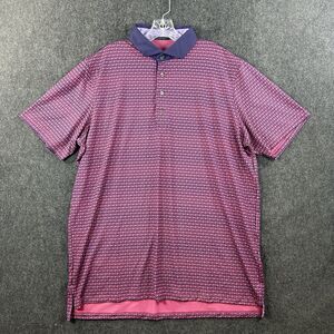 Greyson Polo Shirt Men's Extra Large Sasanqua Monogram Print Golf Performance